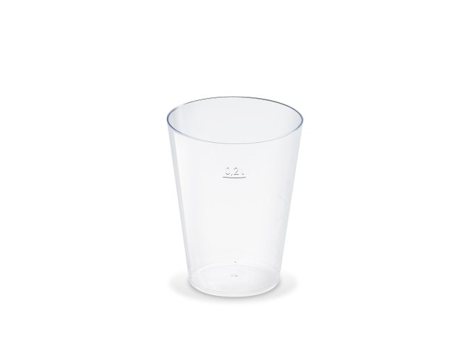 Kelímek krystal (PS) Ø75mm 0,2L [50 ks]