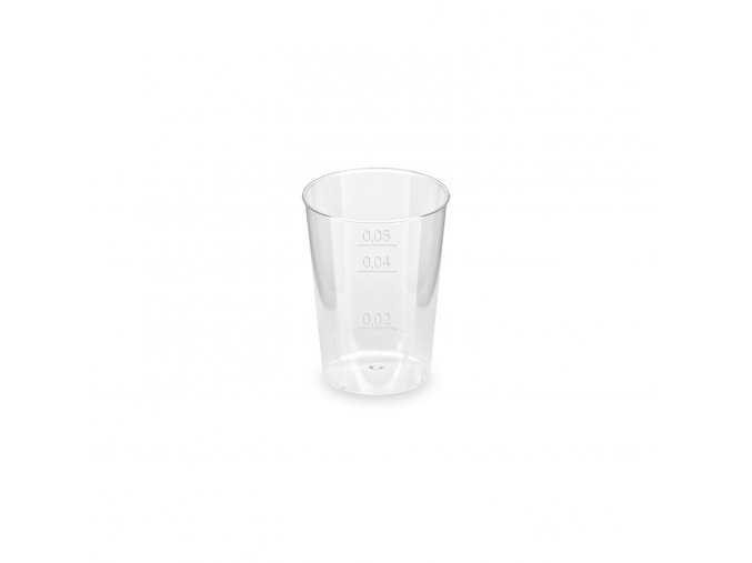Kelímek krystal (PS) Ø44mm 2cl/4cl/5cl [40 ks]