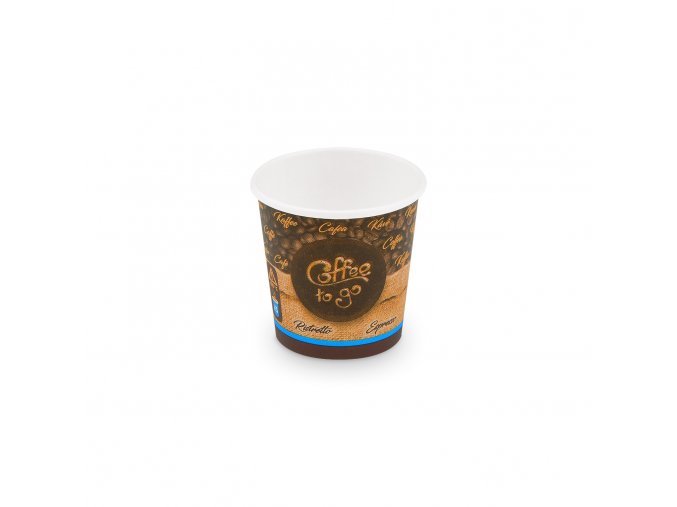 Papírový kelímek "Coffee to go" Ø62mm 110ml `XS: 0,08L/4oz` [50 ks]