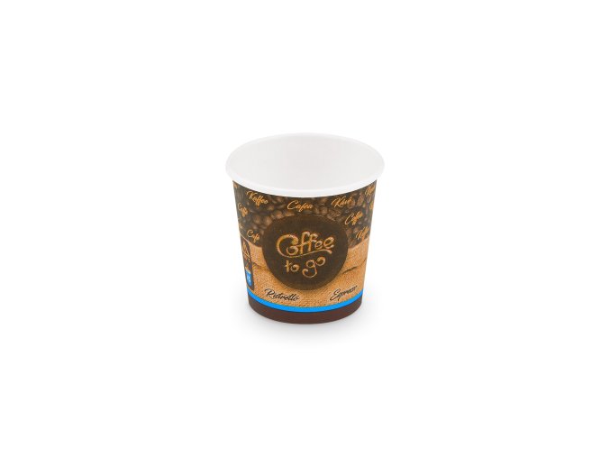 Papírový kelímek "Coffee to go" Ø62mm 110ml `XS: 0,08L/4oz` [50 ks]