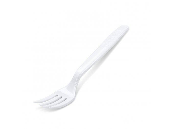 Vidlička (PP) opakovaně použitelná bílá 18,5cm [50 ks]