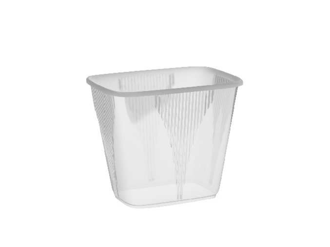 Miska (PP) ECONOMY hranatá průhledná 108 x 82 mm 500ml [1000 ks]