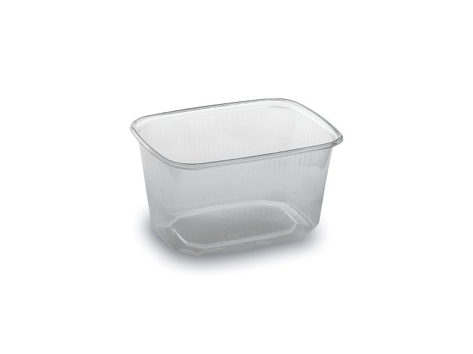 Miska (PP) hranatá průhledná 108 x 81 mm 300ml [100 ks]