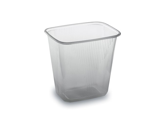 Miska (PP) hranatá průhledná 108 x 81 mm 500ml [100 ks]