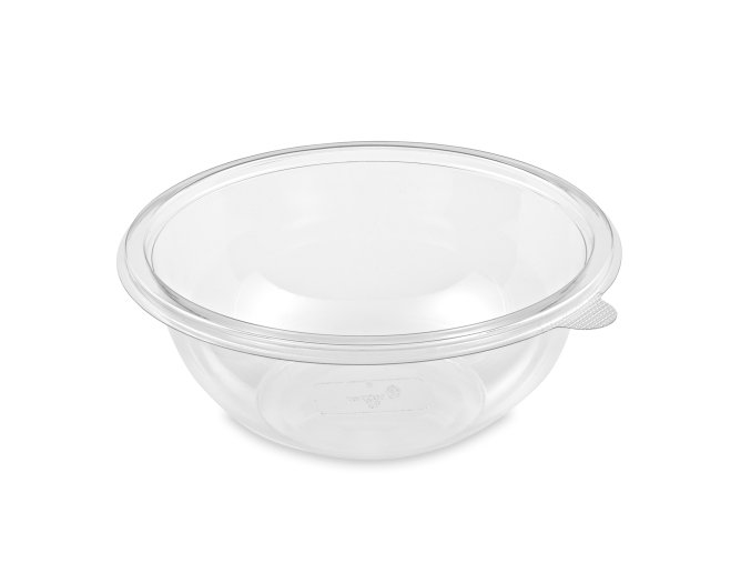 Salátová miska (rPET) PREMIUM průhledná Ø199mm 1000ml [50 ks]