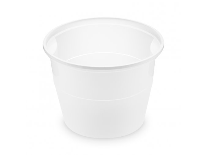 Miska (PP) bílá Ø127mm 750ml [50 ks]