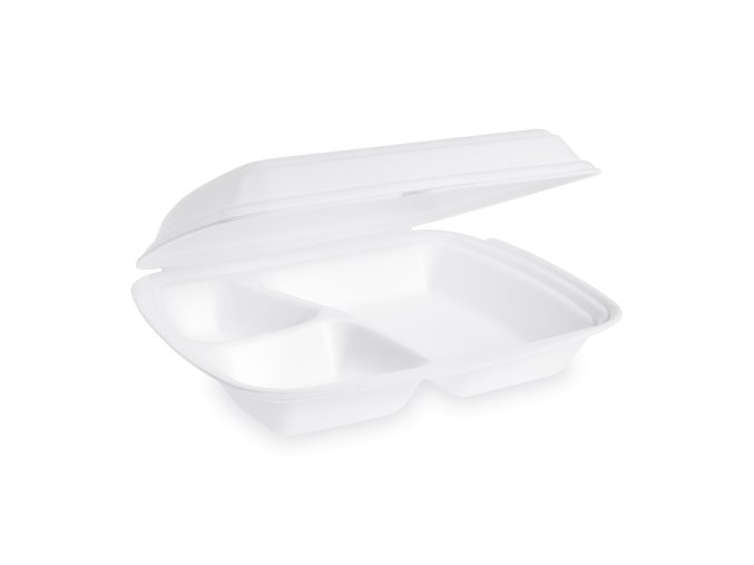 Menu box (XPS) 3dílný bílý 241 x 207 x 69 mm 570ml [125 ks]