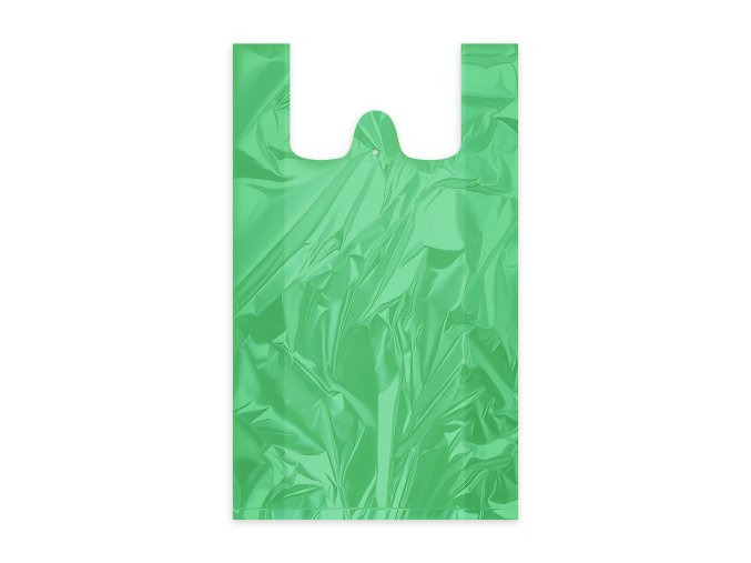 Taška (HDPE) zelená 30+14 x 50 cm `10kg` [100 ks]