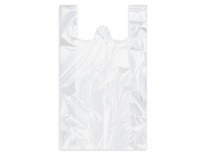 Taška (HDPE) extra-silná bílá 24+11 x 46 cm `5kg` [100 ks]