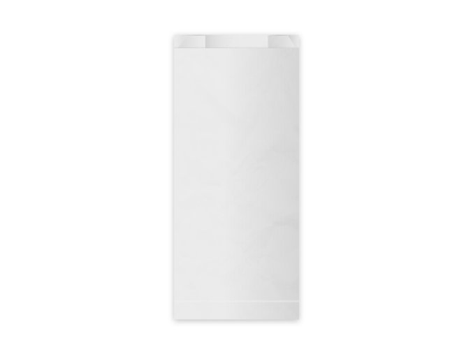 Papírový sáček (FSC Mix) s bočním skladem bílý 14+7 x 32 cm `2kg` [100 ks]
