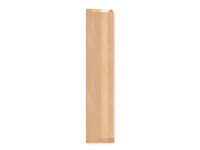 Papírový sáček s okénkem 8cm 12+5 x 59 cm `Baguette` [1000 ks]