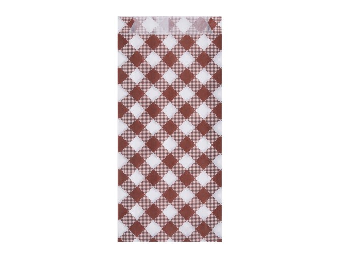 Papírový sáček Karo 9+2,5 x 20 cm na párek v rohlíku [300 ks]