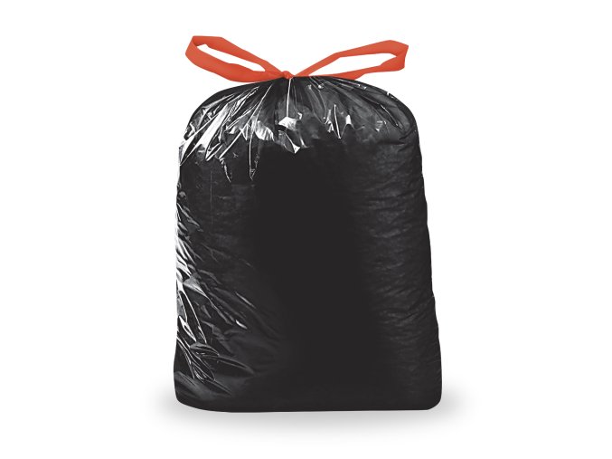 Pytel na odpadky (LDPE) zatahovací černý 70 x 100 cm 120L [10 ks]