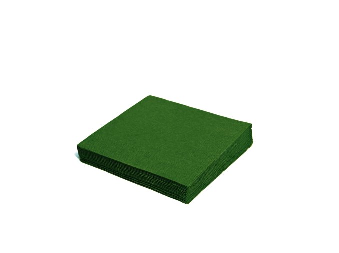 Ubrousek (PAP FSC Mix) 3vrstvý tmavě zelený 40 x 40 cm [250 ks]