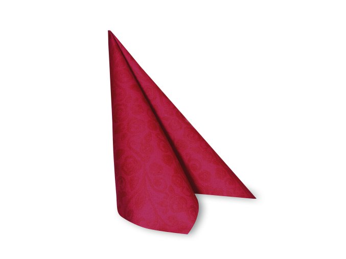 Ubrousek PREMIUM Dekor-R červený 40 x 40 cm [50 ks]