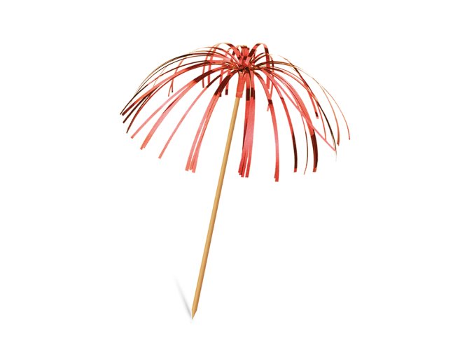 Palmička lesklá barevný mix 22,5cm [6 ks]