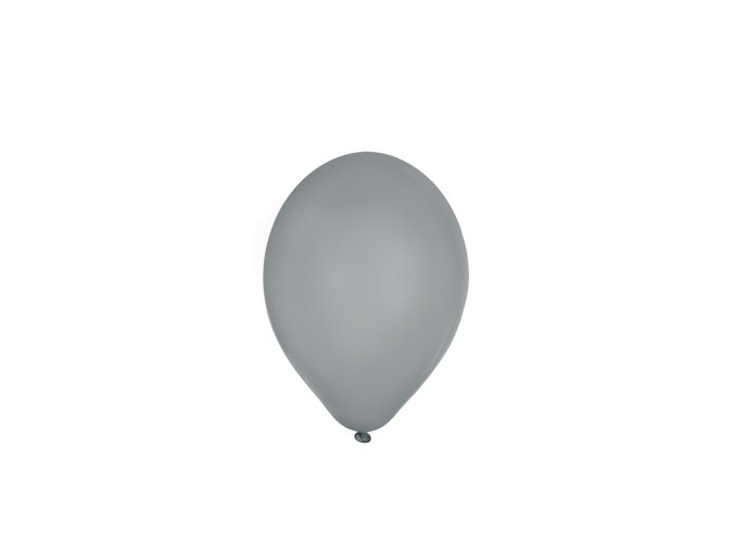 Nafukovací balónek stříbrný Ø25cm `M` [100 ks]