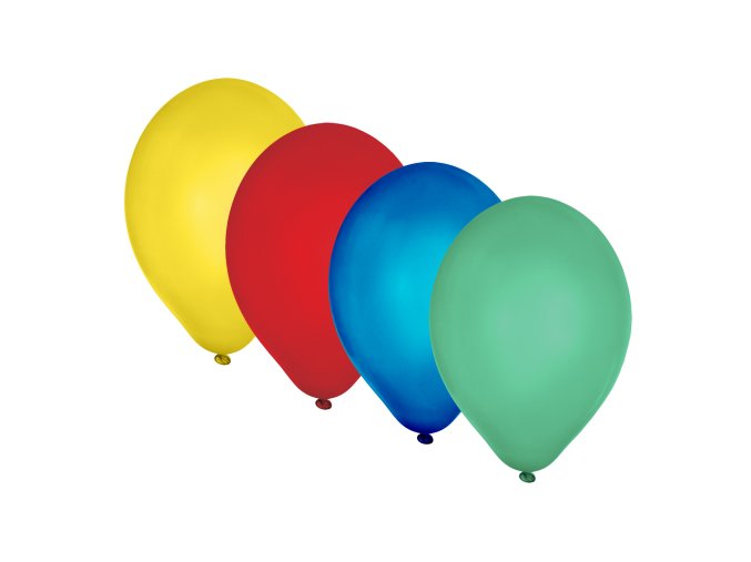 Nafukovací balónek barevný mix Ø30cm `L` [100 ks]