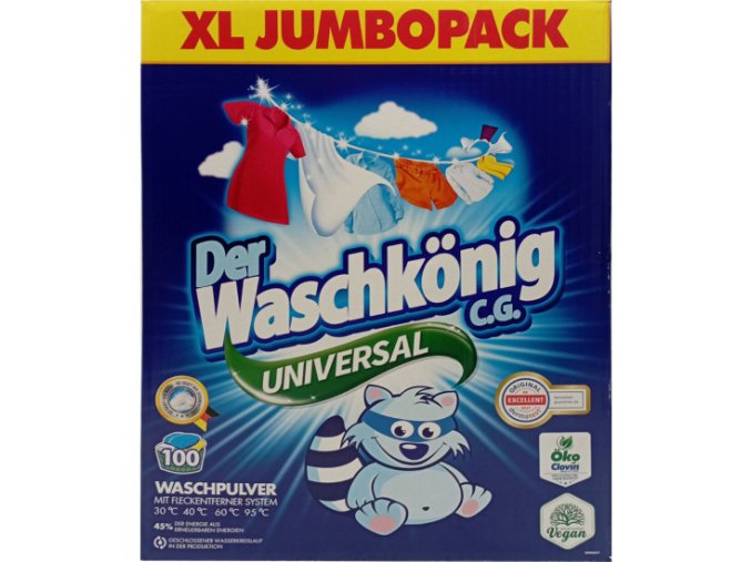 759246 waschkonig praci prasek universal 100 prani 6 kg