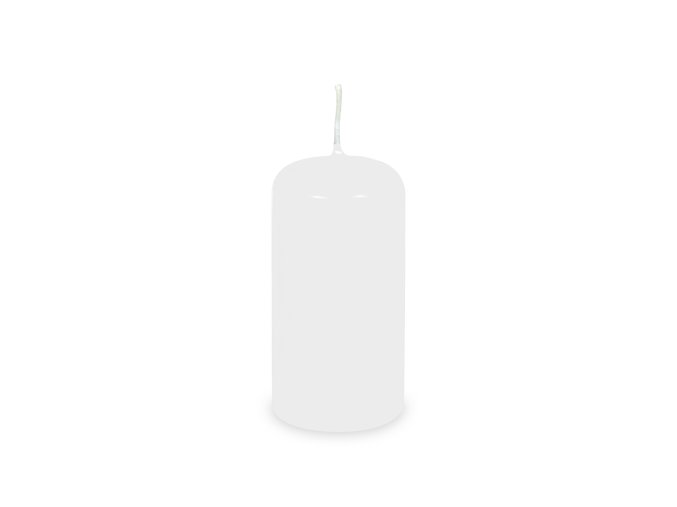 Svíčka válcová bílá Ø50 x 100 mm [4 ks]