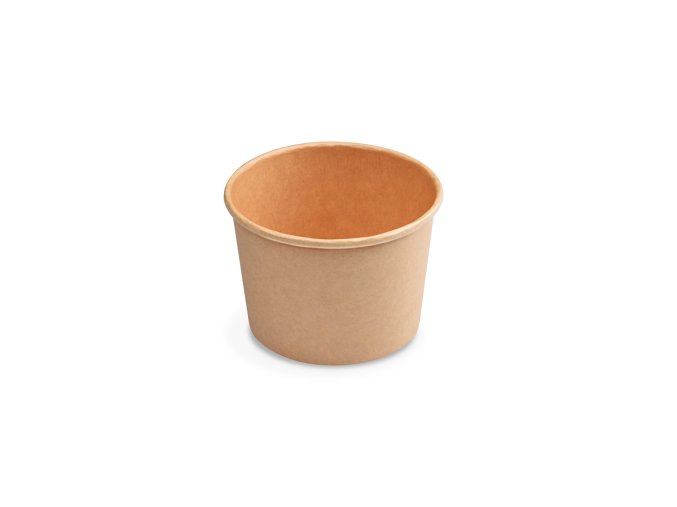 Papírová miska (PAP/PE) kraft Ø90mm 250ml [50 ks]