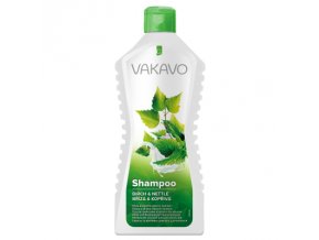 VAKAVO Vlasový šampon bříza a kopřiva 500ml