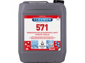 CLEAMEN 571 concentrate širokospektrální dezinfekce a mytí povrchů, podlah 5l