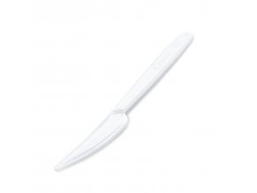 Nůž (PP) opakovaně použitelný bílý 18,5cm [50 ks]