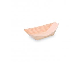 Fingerfood miska (dřevěná FSC 100%) lodička 13 x 8 cm [100 ks]