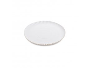 Papírový talíř hluboký bílý Ø24cm [50 ks]