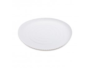 Papírový talíř hluboký bílý Ø32cm [50 ks]