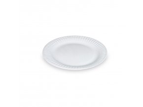 Papírový talíř (PAP-Recy) bílý Ø15cm [100 ks]