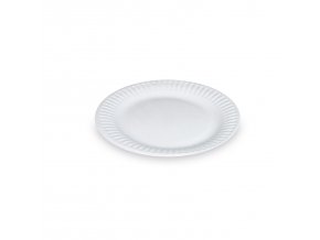 Papírový talíř (PAP-Recy) bílý Ø15cm [100 ks]