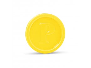 Žeton (PS) žlutý Ø23mm [100 ks]