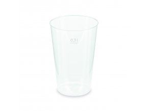 Kelímek vratný (PP) opakovaně použitelný extra-silný Ø80mm 0,3L [15 ks]