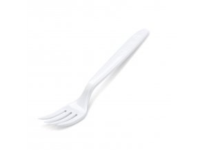 Vidlička (PP) opakovaně použitelná bílá 18,5cm [50 ks]