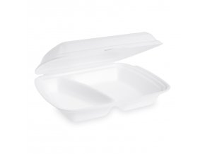 Menu box (XPS) 2dílný bílý 241 x 207 x 69 mm 600ml [125 ks]