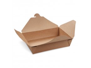 Food box (PAP/PE) nepromastitelný kraft `L` 195 x 140 x 50 mm 1500ml [50 ks]