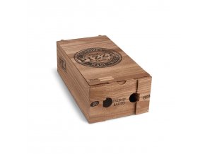 Krabice na pizzu (mikrovlnitá lepenka) R4 Calzone kraft s potiskem 30 x 16 x 10 cm [100 ks]