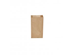 Papírový sáček s bočním skladem hnědý 10+5 x 22 cm `0,5kg` [500 ks]
