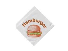 Papírový sáček Hamburger 16 x 16 cm [500 ks]