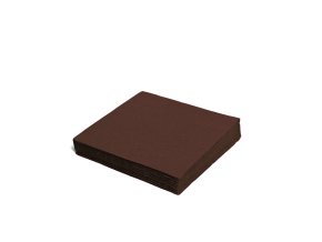 Ubrousek 2vrstvý hnědý 33 x 33 cm [50 ks]