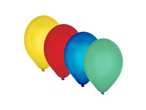 Nafukovací balónek barevný mix Ø30cm `L` [10 ks]