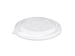Víčko (rPET) průhledné pro papírovou misku Ø185mm [50 ks]