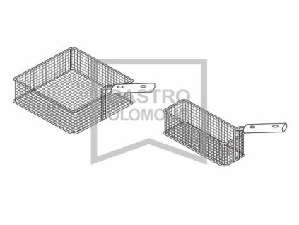 Koš do fritézy GL20 a E7F18 (široký) (Varianta Koš do fritézy GL20 a E7F18 (široký))