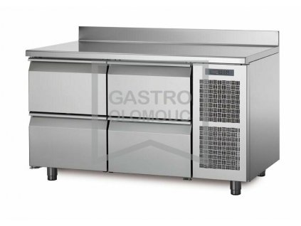 Chladící stůl TA13/4M s deskou a zadním lemem (Varianta Chladící stůl TA13/4M s deskou a zadním lemem)