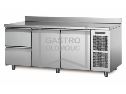 Chladící stůl TA17/2M s deskou a zadním lemem (Varianta Chladící stůl TA17/2M s deskou a zadním lemem)