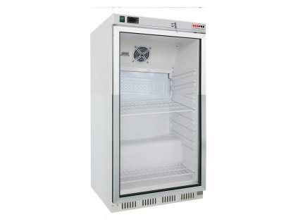 Skříň chladicí 130 l, prosklené dveře, bílá | REDFOX - DR 200 G