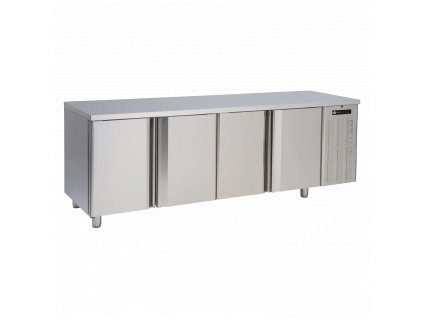 Stůl chladicí elektrický GN 1/1, 4 dveře, bez lemu, nerez 230 V | RM - SCH 4D DH