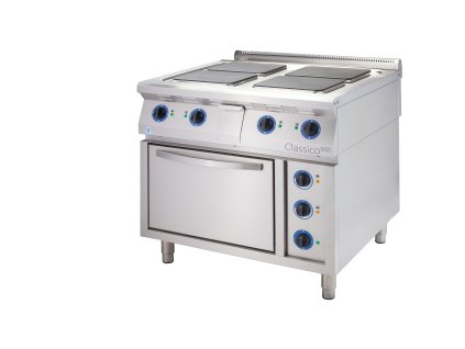 Alba E-C-4/900 Elektrický sporák - 4 plotýnkový Varianta: D - s dvířky (Varianta D - s dvířky)